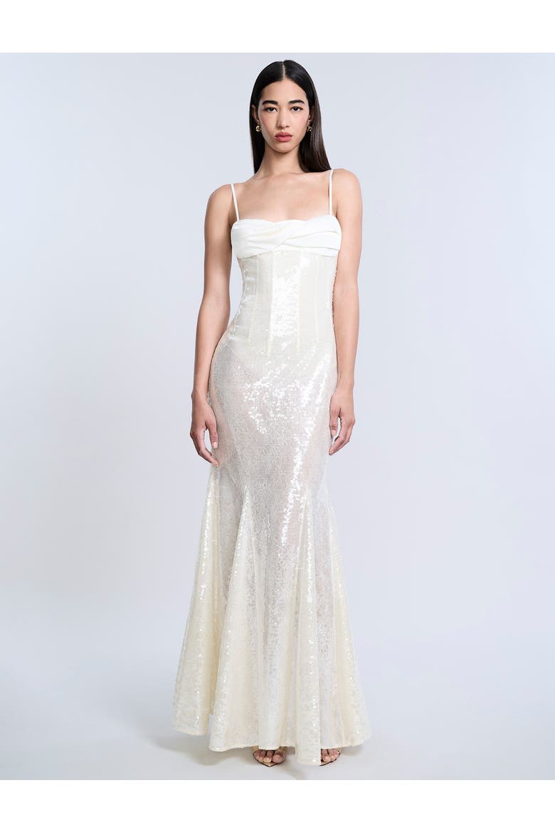 Sequin Lace Gusset Gown, Main, color, Jasmine