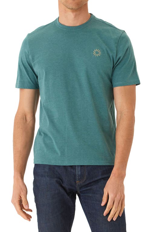 Threads 4 Thought Soft Wash Sunburst Embroidered T-shirt In Watercress