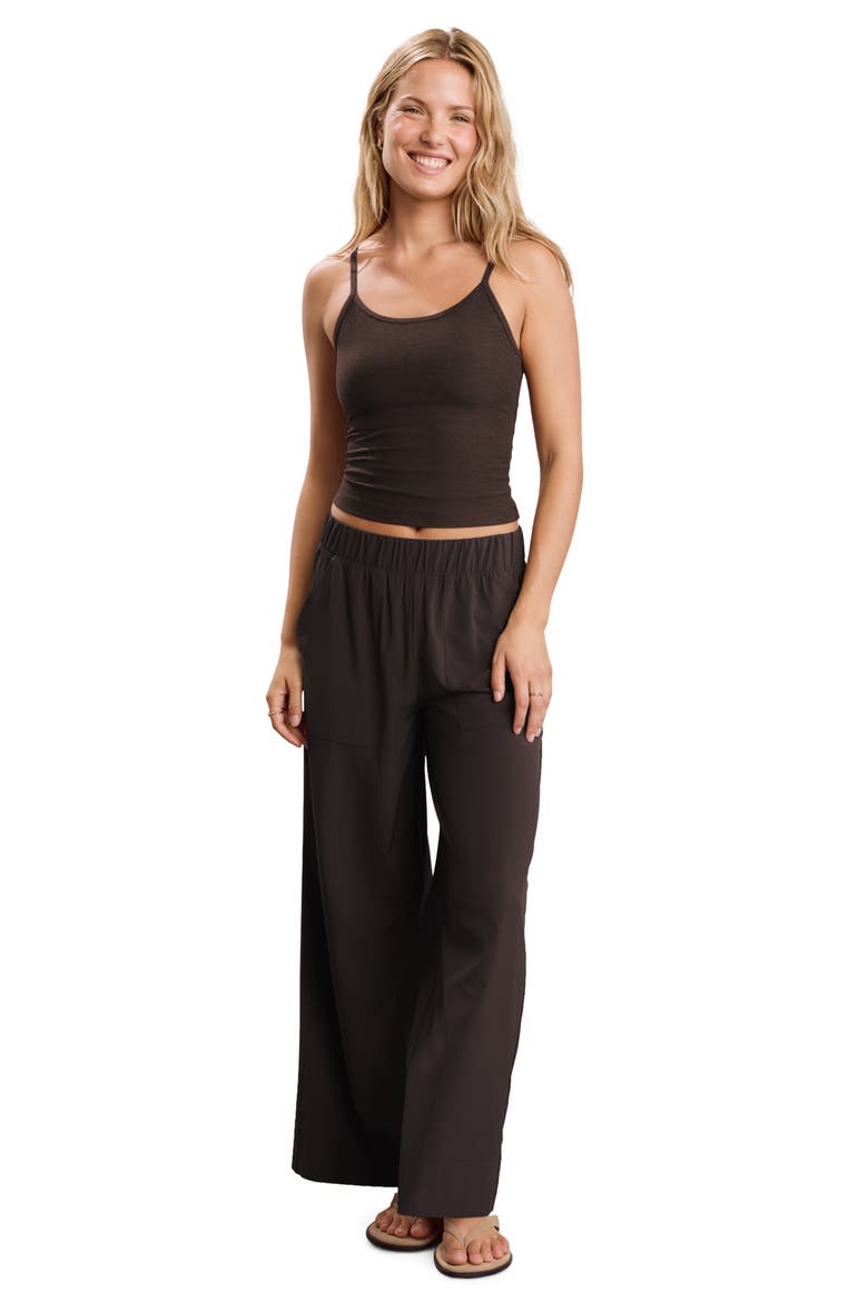 Spacedye Forever Waist Length Camisole, Alternate, color, DARK CHOCOLATE HEATHER
