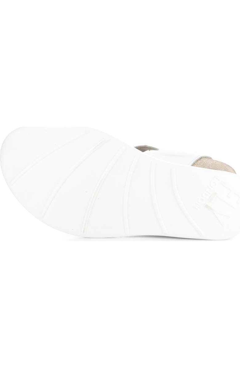 Fly London Gogo Platform Wedge Sandal, Alternate, color, 004 White Mousse