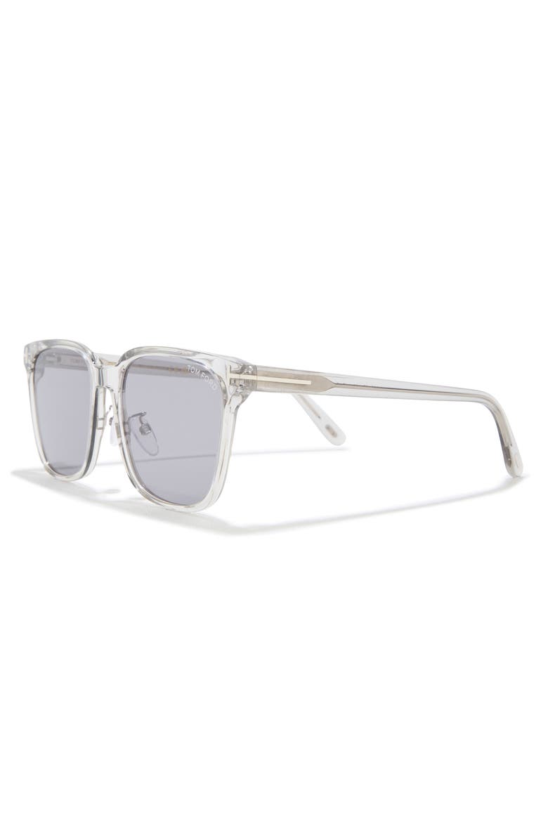 TOM FORD 55mm Square Sunglasses, Alternate, color, Grey/ Other / Smoke Polarized