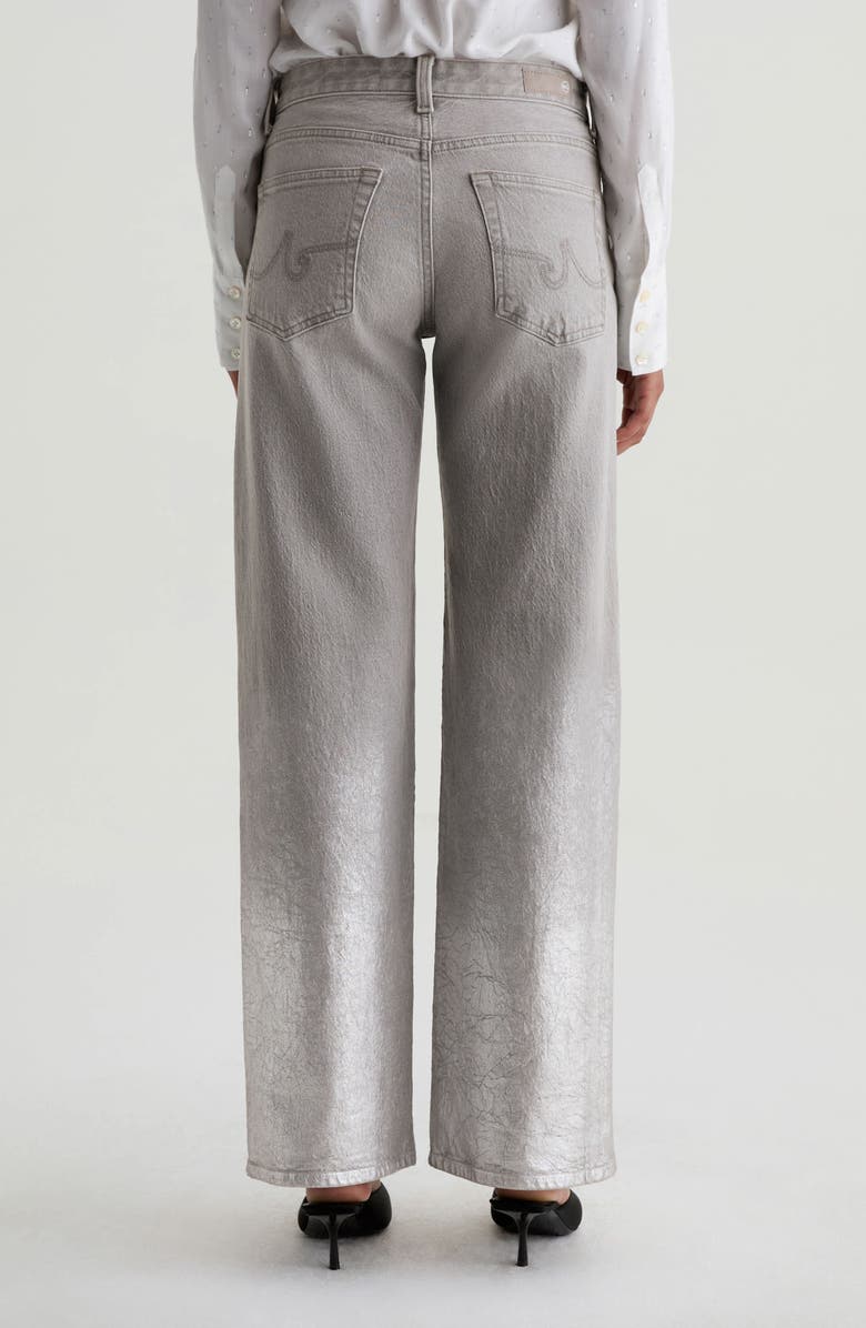 AG Adria Low Rise Baggy Wide Leg Jeans, Alternate, color, Silver Myst