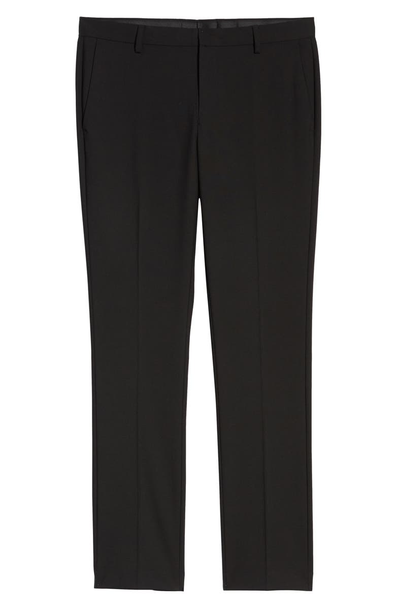 Topman Skinny Fit Textured Dress Pants, Alternate, color,