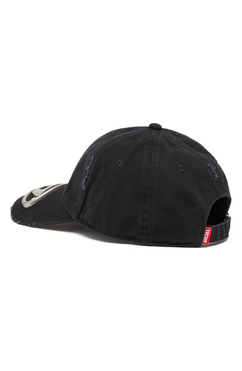 DIESEL<sup>®</sup> C-Beast-A1 Oval D Cutout Baseball Cap, Alternate, color, Deep/ Black