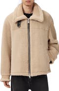 AllSaints Vernon Genuine Shearling Jacket