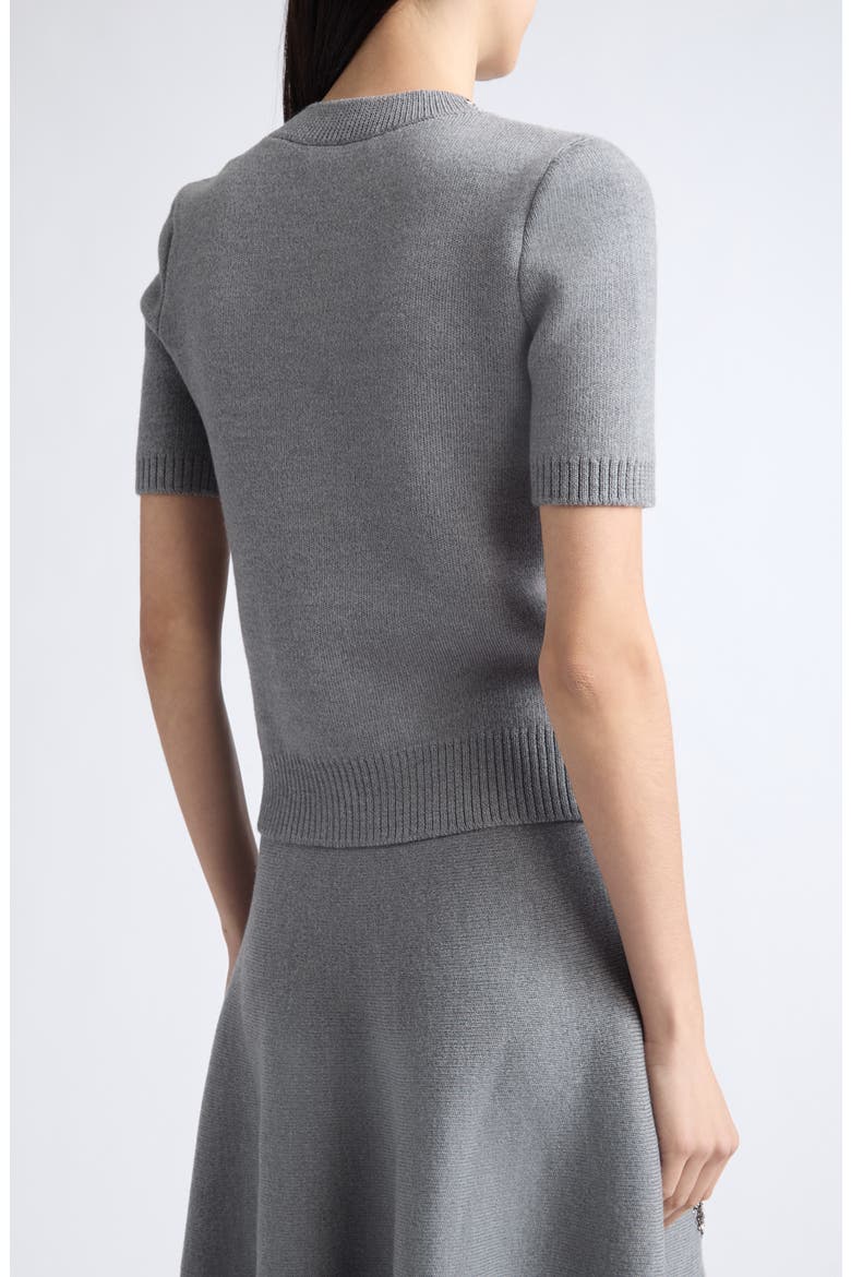 Beaded Wool Sweater, Alternate, color, MELANGE GREY