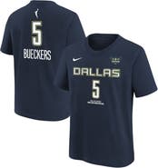 Nike Youth Nike Paige Bueckers Navy Dallas Wings 2025 WNBA Draft Explorer Edition Name & Number T-Shirt