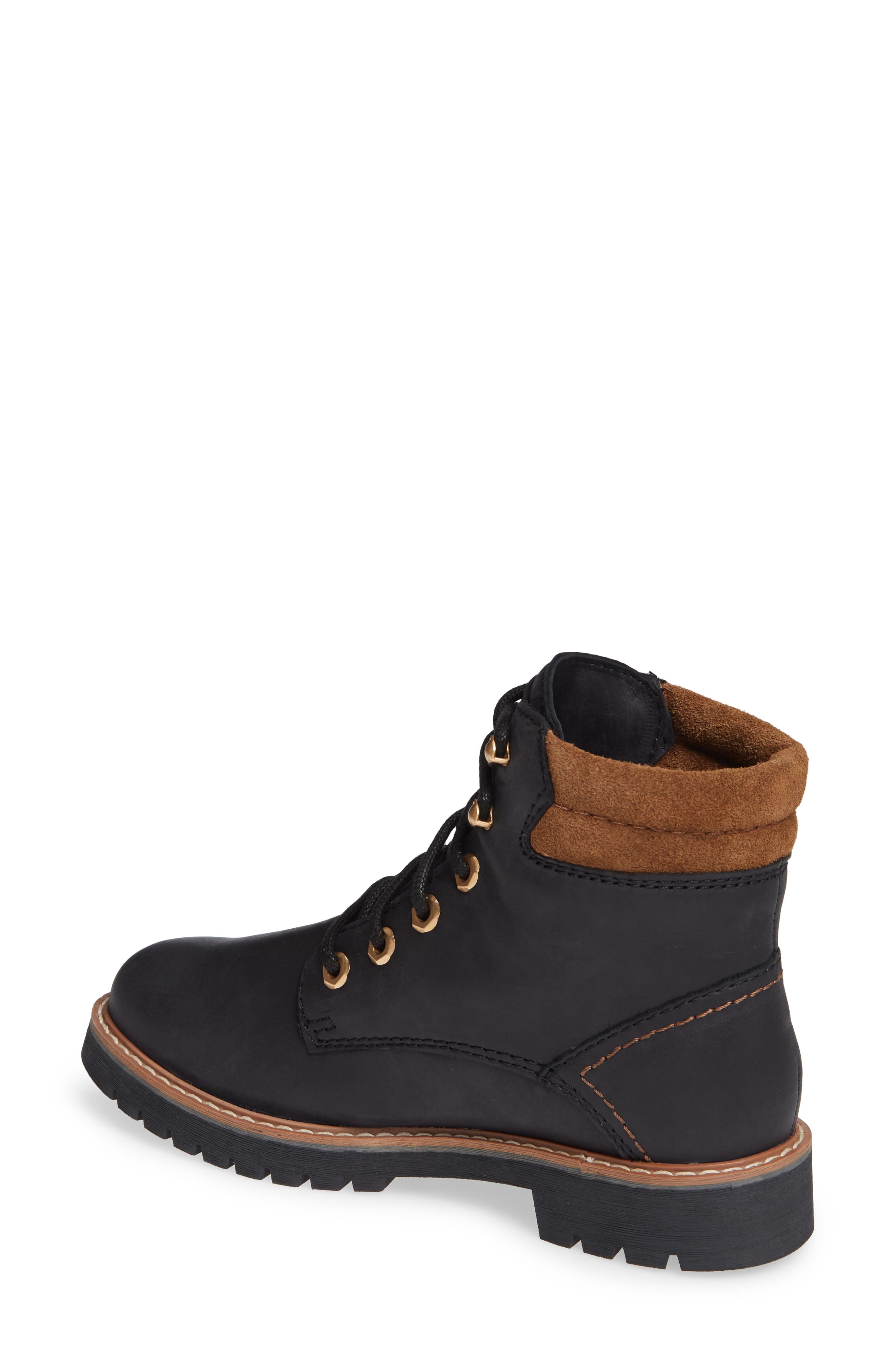 Heston Waterproof Insulated Hiking Boot, Alternate, color, BLACK LEATHERDNU
