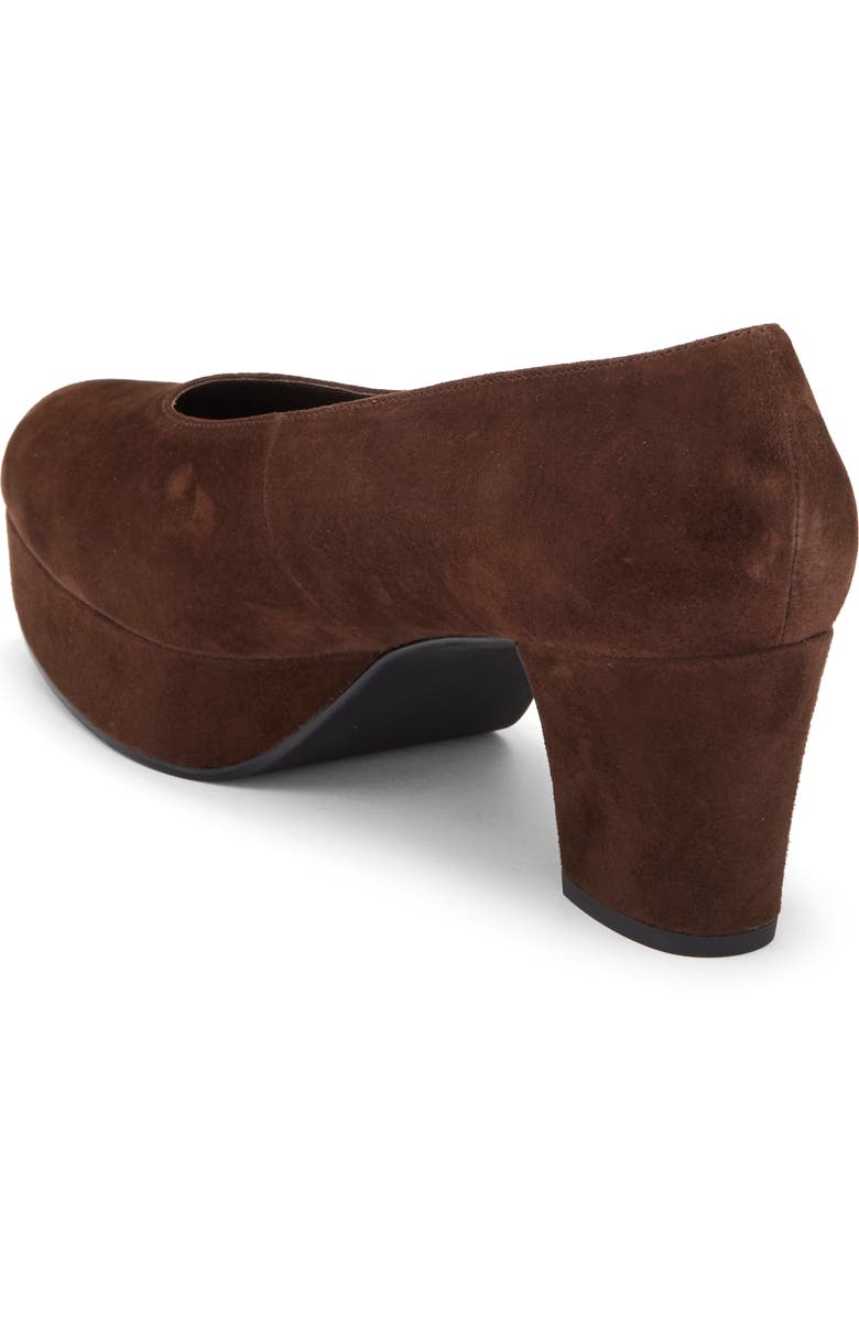 Jeffrey Campbell Chapters Almond Toe Platform Pump, Alternate, color, Brown Suede