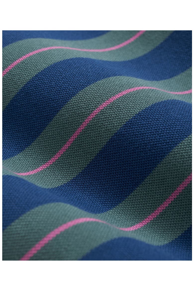 Stripe Stretch Cotton Piqué Polo, Alternate, color, GREEN MULTI