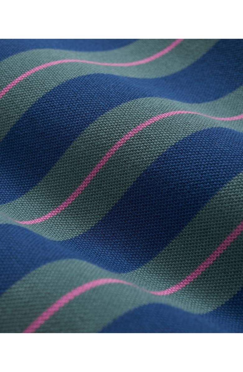 Brooks Brothers Stripe Stretch Cotton Piqué Polo, Alternate, color, Green Multi