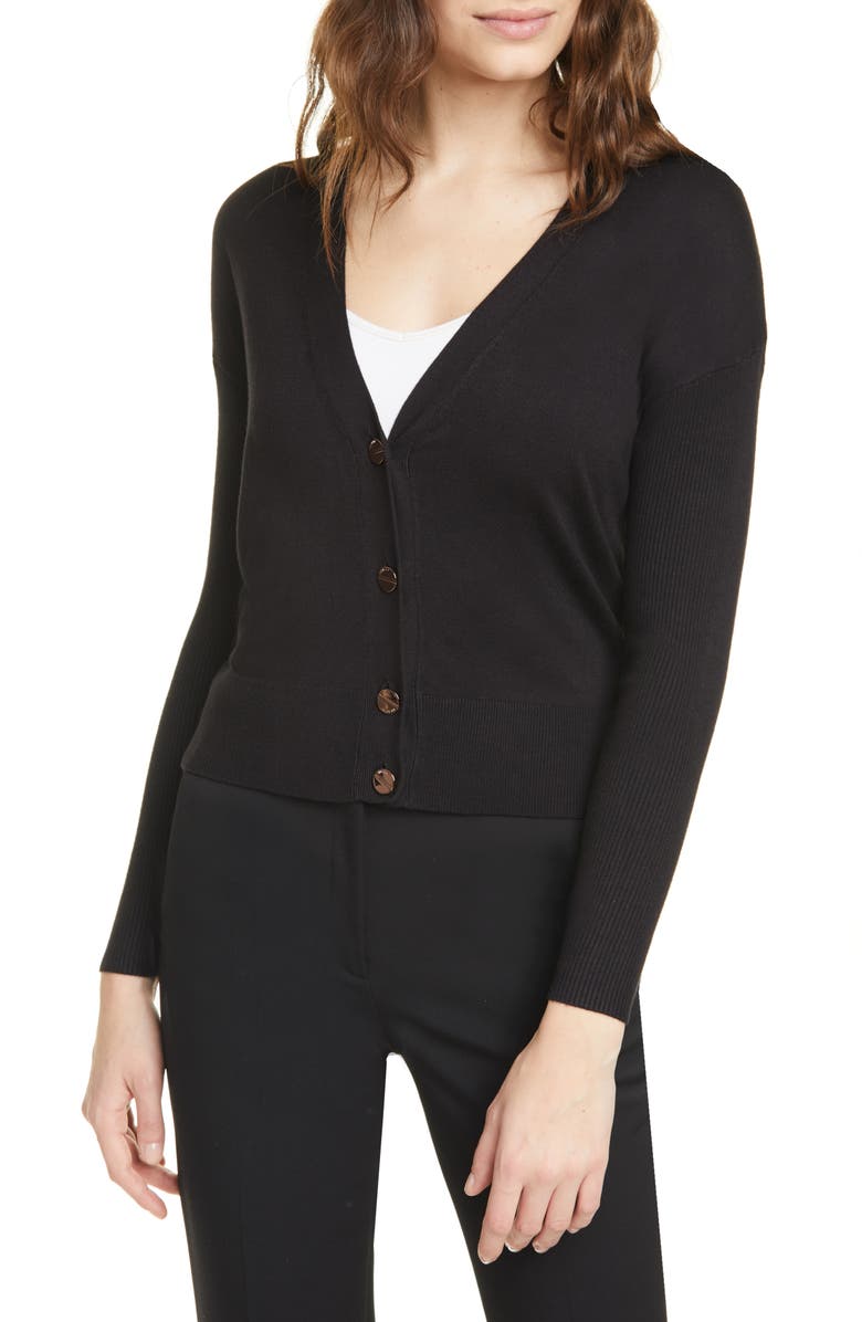 Ted Baker London Aubreiy V-Neck Cardigan, Main, color, 