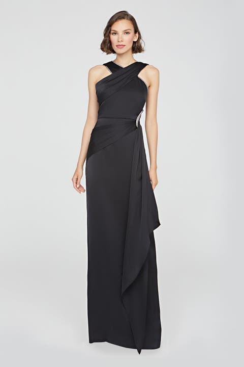 Teresa Strapless Draped Gown