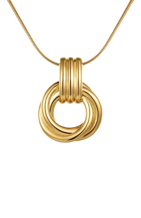 Triple Knot Pendant Necklace