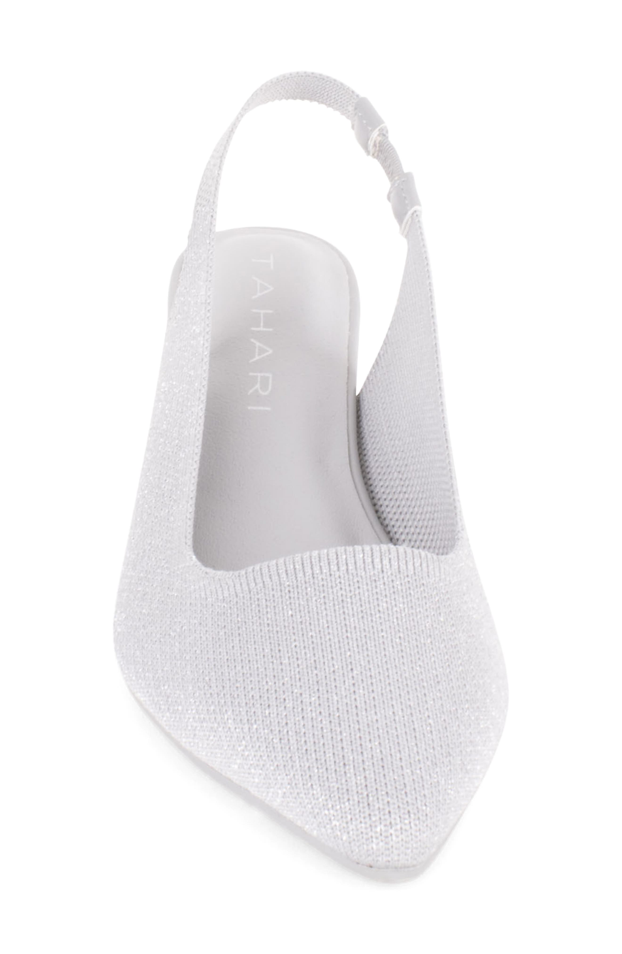 Zurich Slingback Pump, Alternate, color, GREY/ SILVER