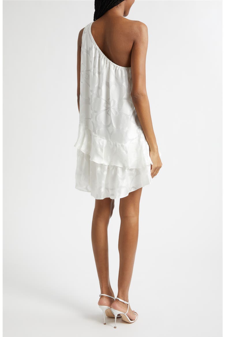Solene One-Shoulder Minidress, Alternate, color, IVORY BURNOUT