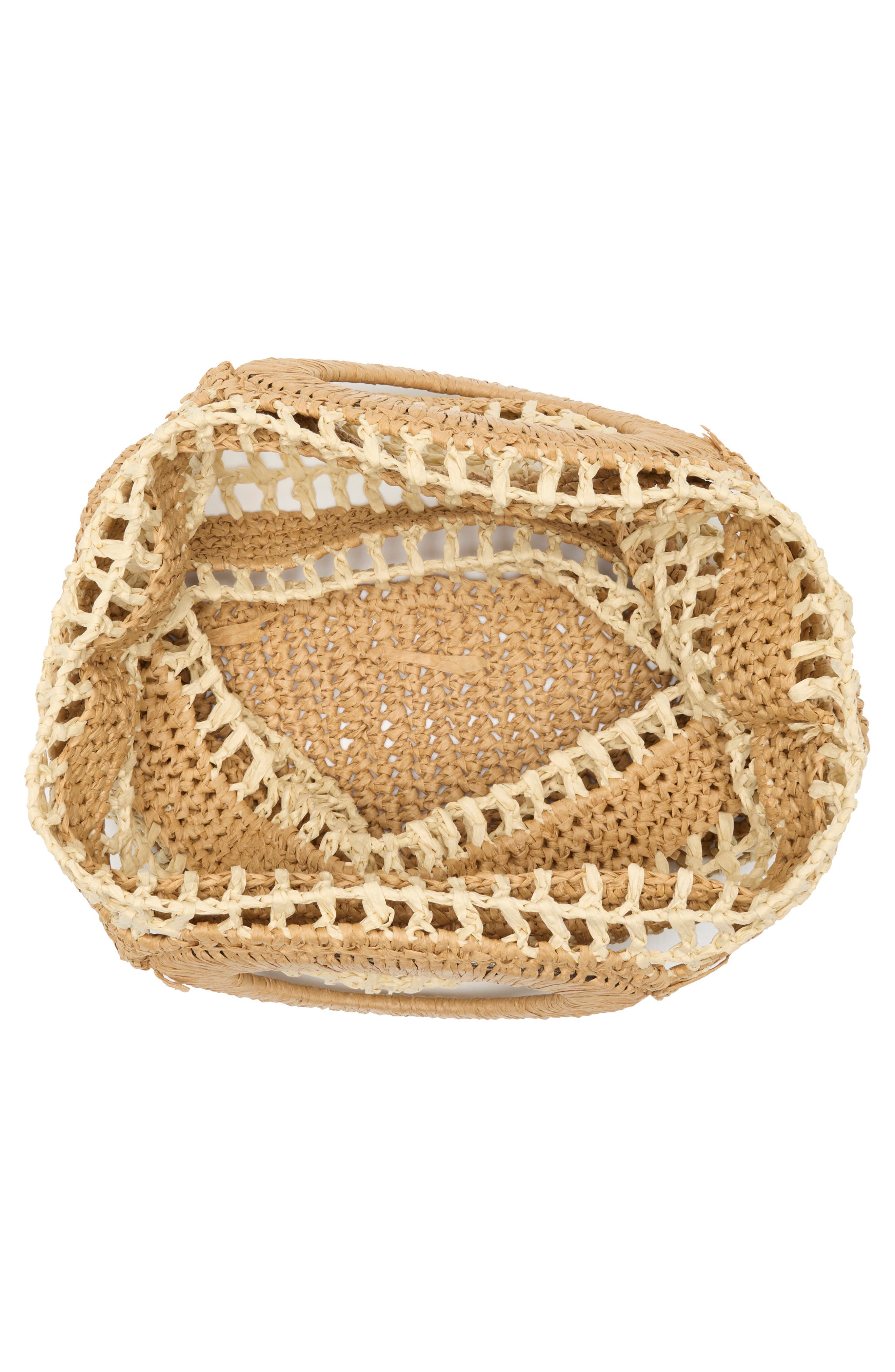 URBAN EXPRESSIONS HANDBAGS Straw Tote Bag, Alternate, color, Natural