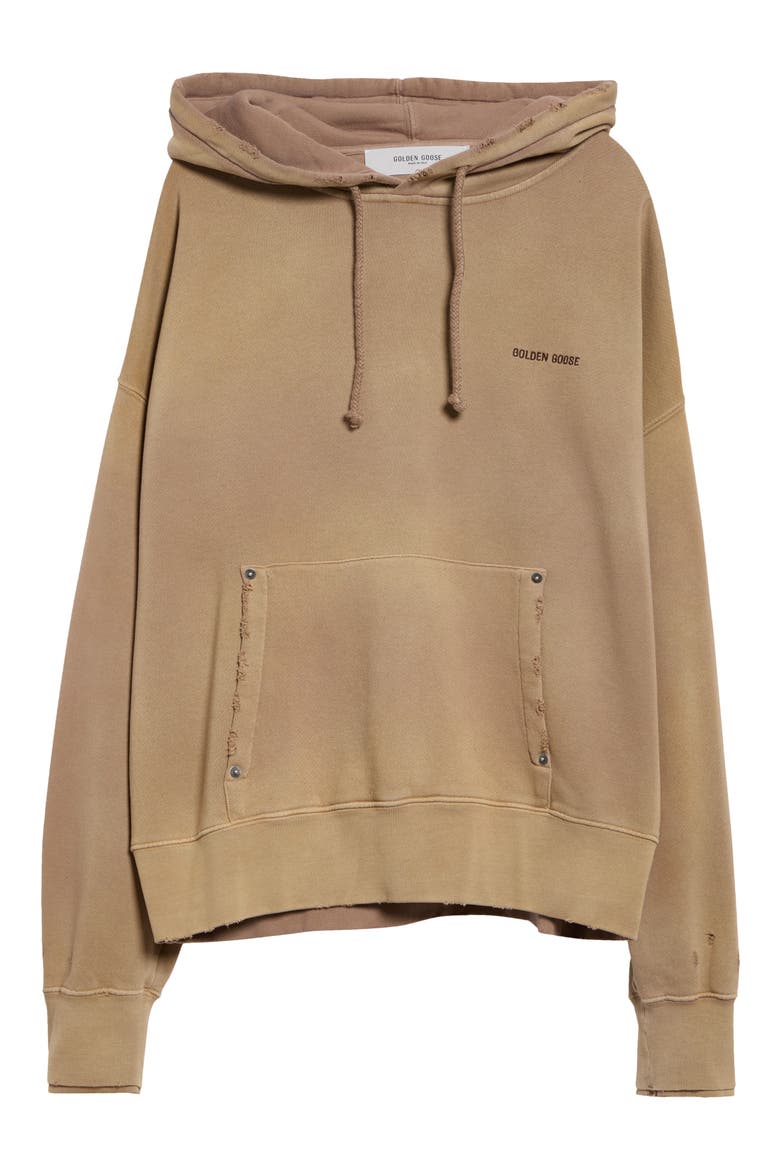 Journey Unisex Garment Dyed Hoodie, Main, color, VINTAGE CARTOUCHE
