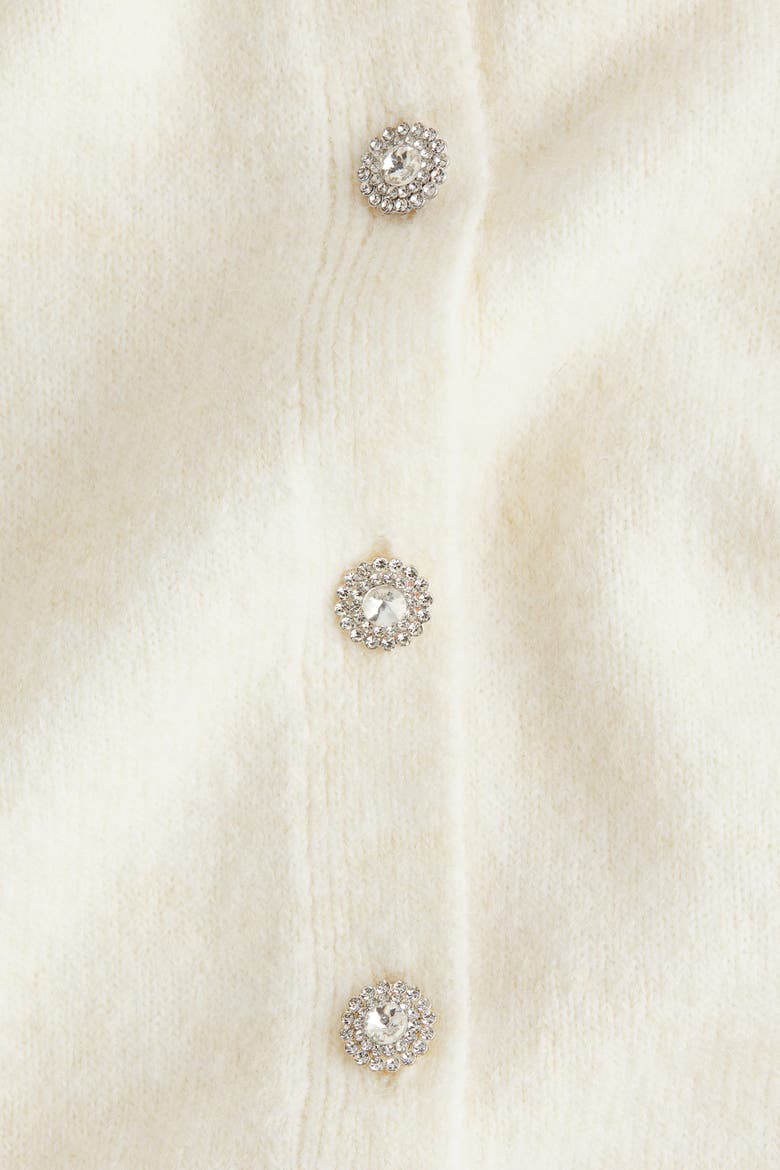 Collared Cardigan, Alternate, color, Cream