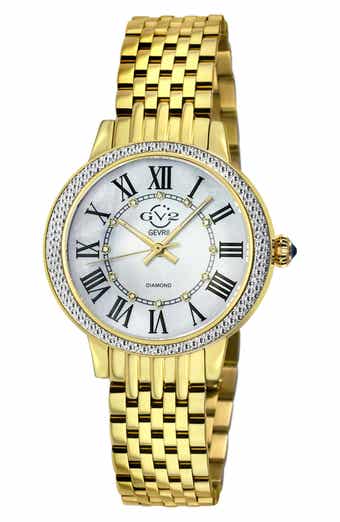 GV2 Astor III Diamond Swiss Bracelet Watch, 34mm - 0.06 ctw