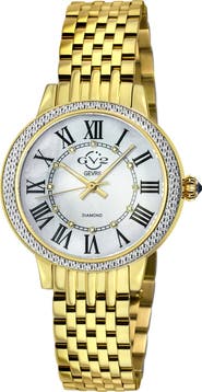 GV2 Astor III Diamond Swiss Bracelet Watch, 34mm - 0.06 ctw