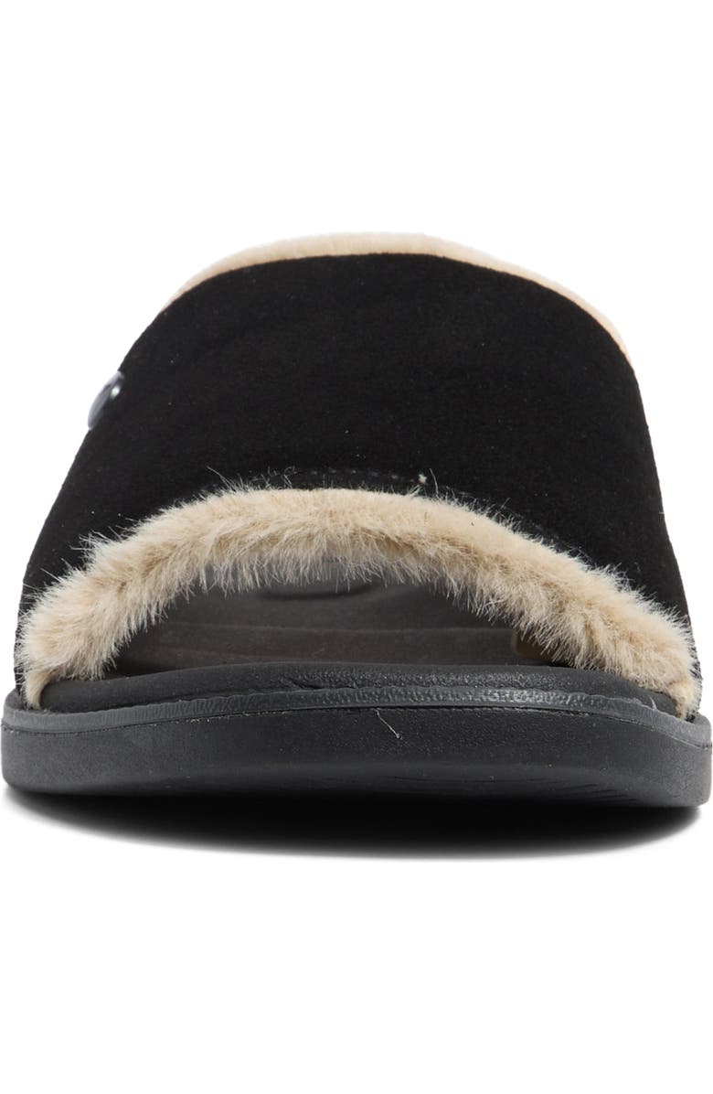 Reef Sunny Arrianah Cozy Faux Shearling Lined Slide Sandal, Alternate, color,
