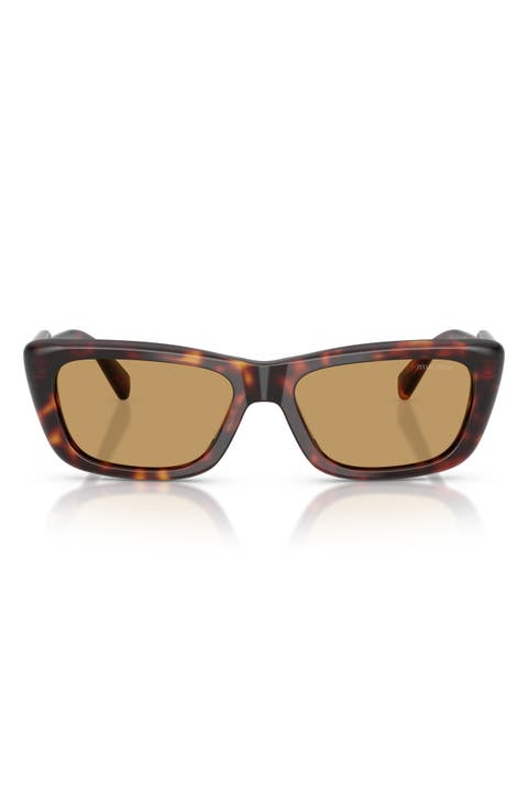 56mm Rectangular Sunglasses