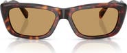 Miu Miu 56mm Rectangular Sunglasses
