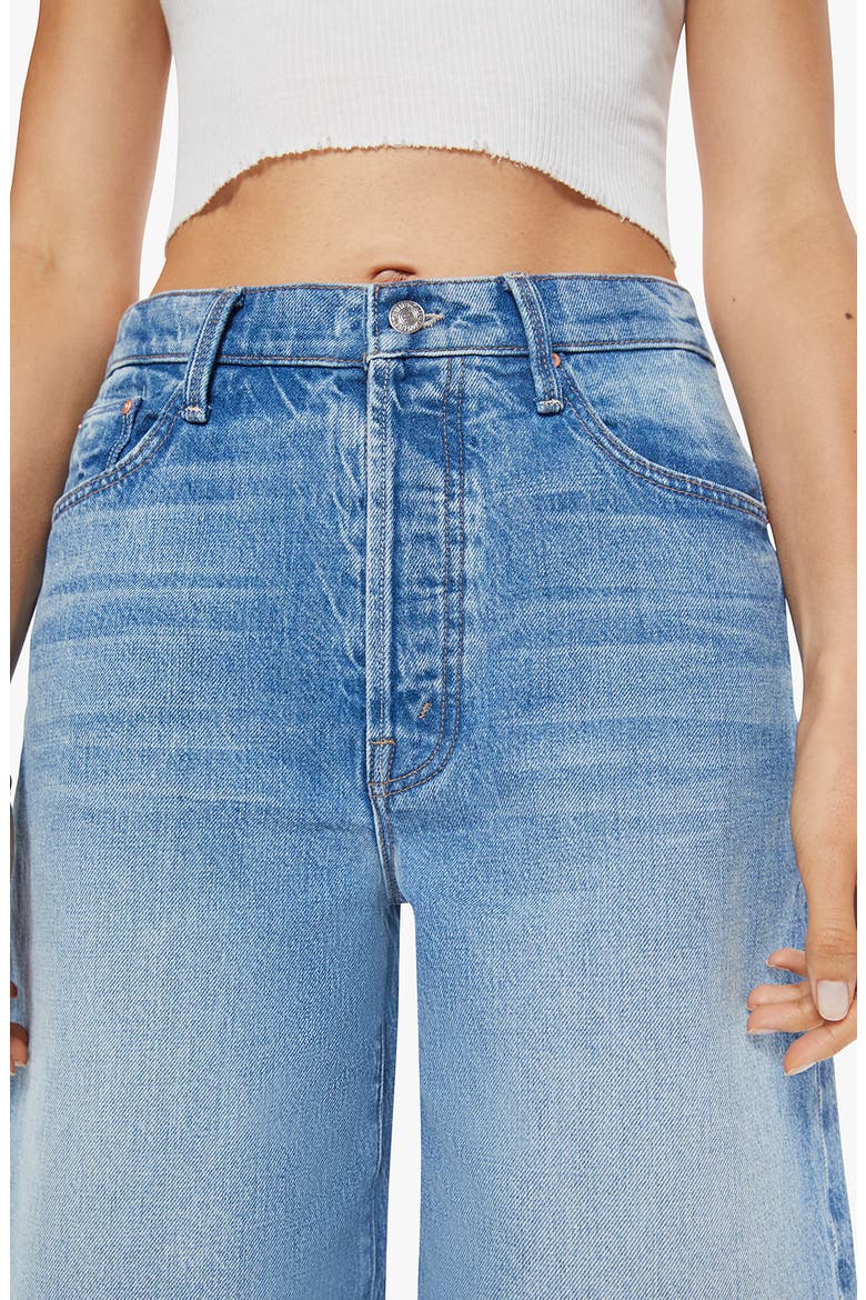 The Whole Lot Frayed Hem Denim Shorts, Alternate, color, WIPEOUT