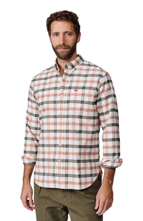 Merton Brushed Oxford Button Down Shirt