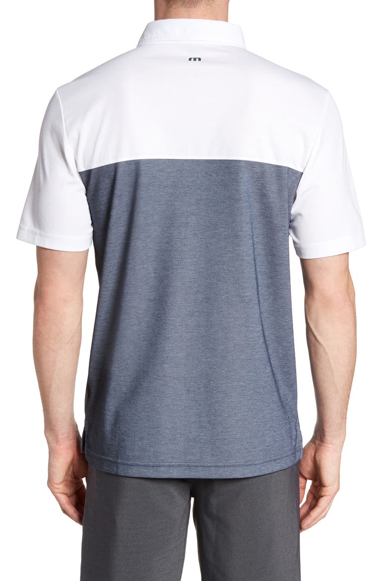Travis Mathew Rudds Regular Fit Polo Shirt, Alternate, color, WHITE