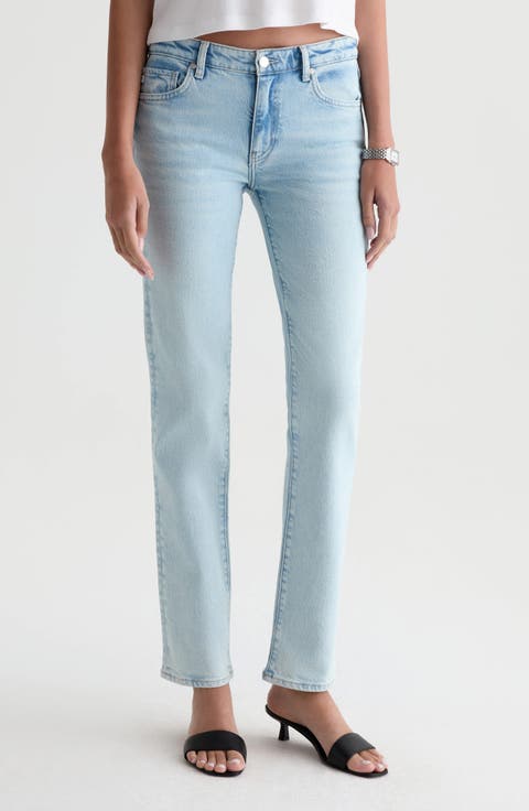 Sandra Low Rise Slim Straight Leg Jeans (Harvest)