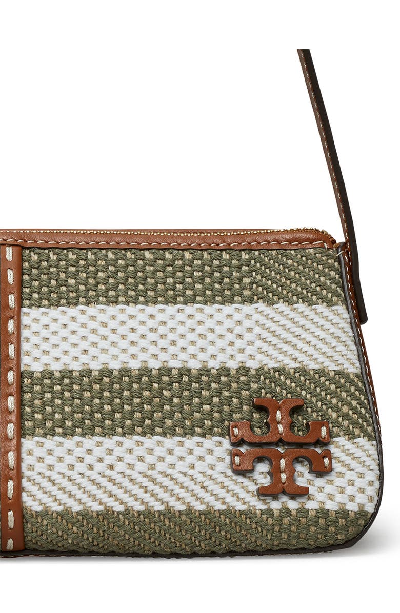 Tory Burch McGraw Stripe Wedge Shoulder Bag, Alternate, color,