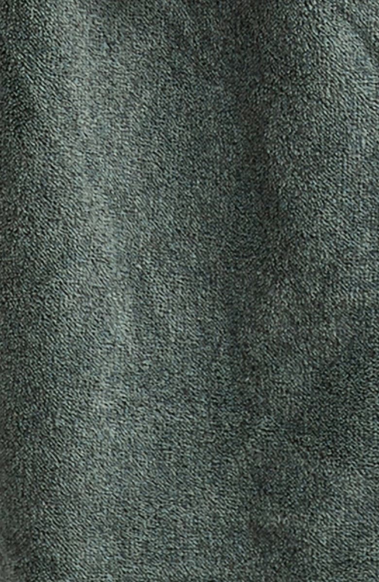 Papinelle Long Plush Robe, Alternate, color, Deep Moss