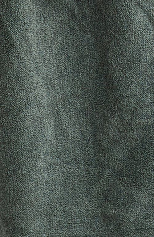 Papinelle Long Plush Robe In Deep Moss