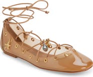 FARM Rio Sea Lace-Up Jelly Ballerina Flat