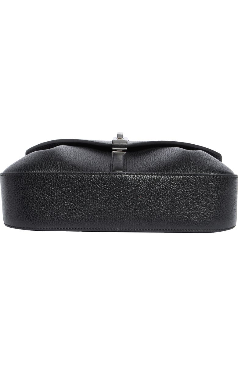 Stuart Weitzman Milan Shoulder Bag, Alternate, color, Black