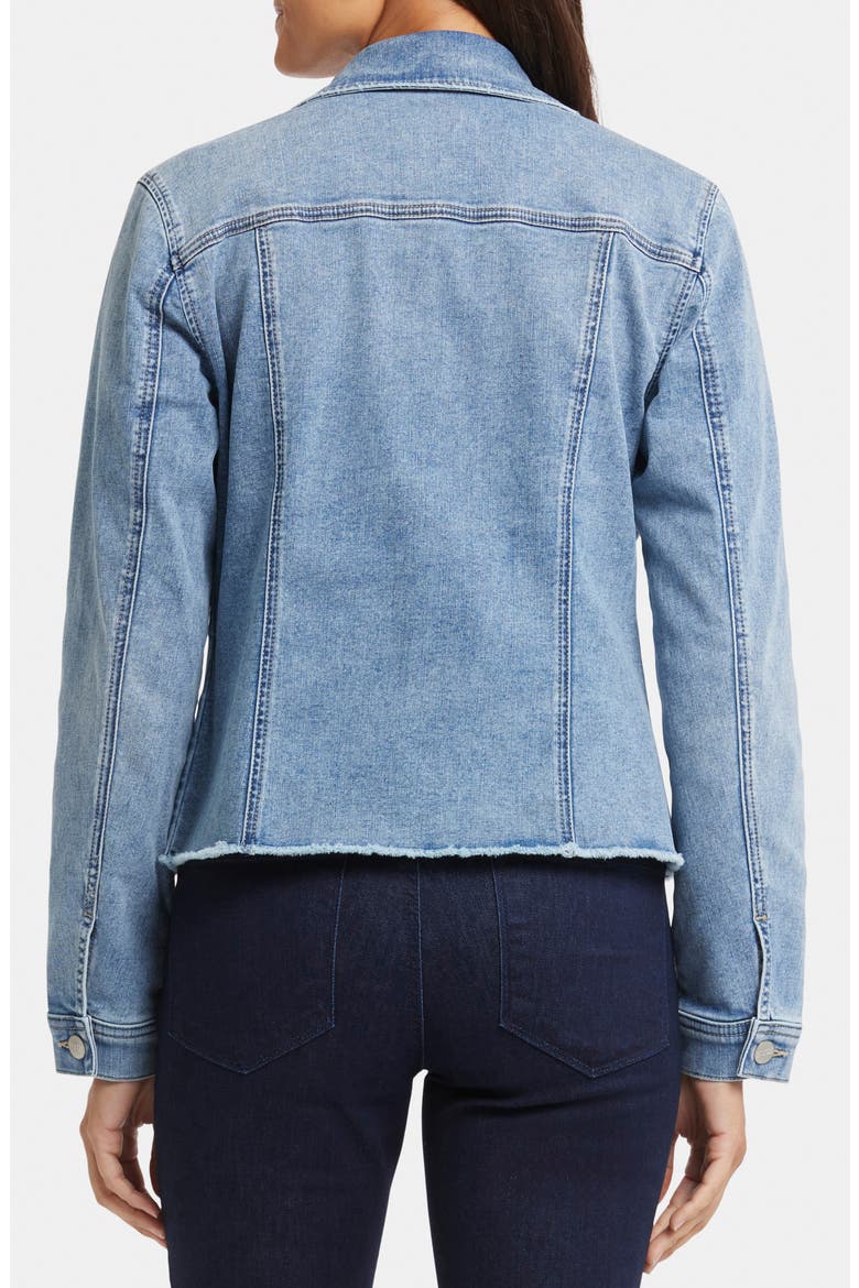 Frayed Denim Jacket, Alternate, color, LAKEFRONT