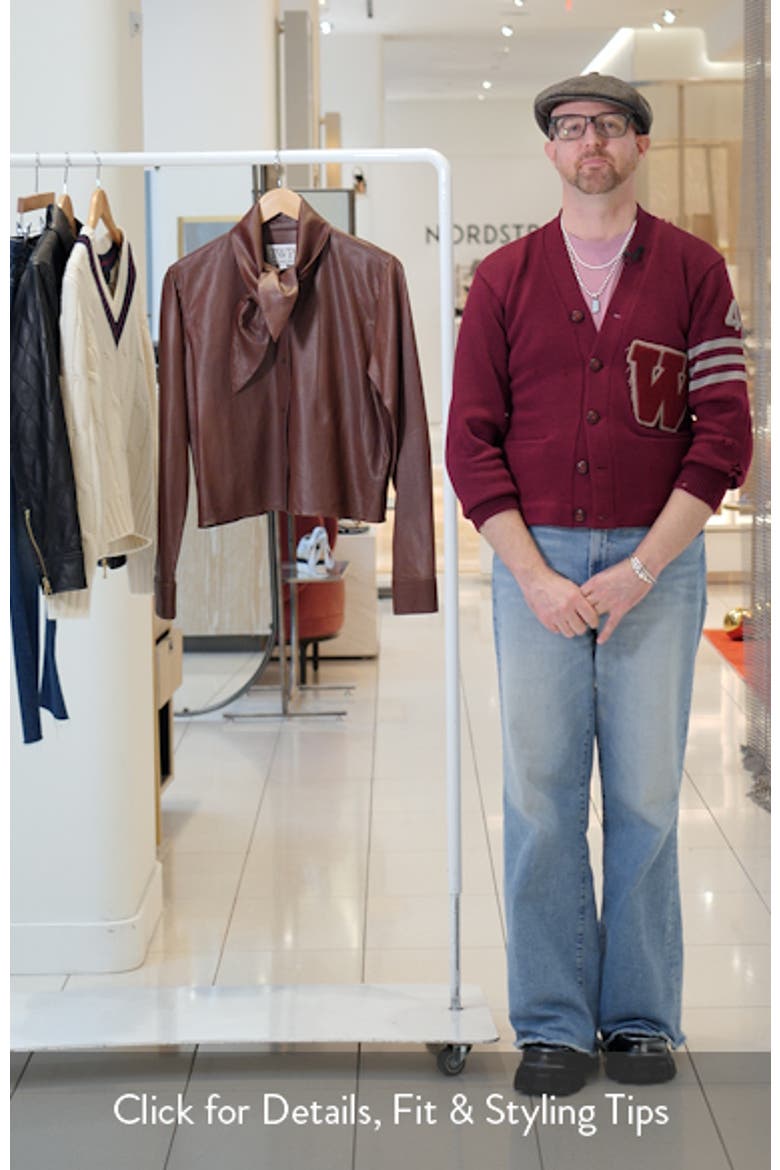 Leather Tie Collar Button-Up Shirt video