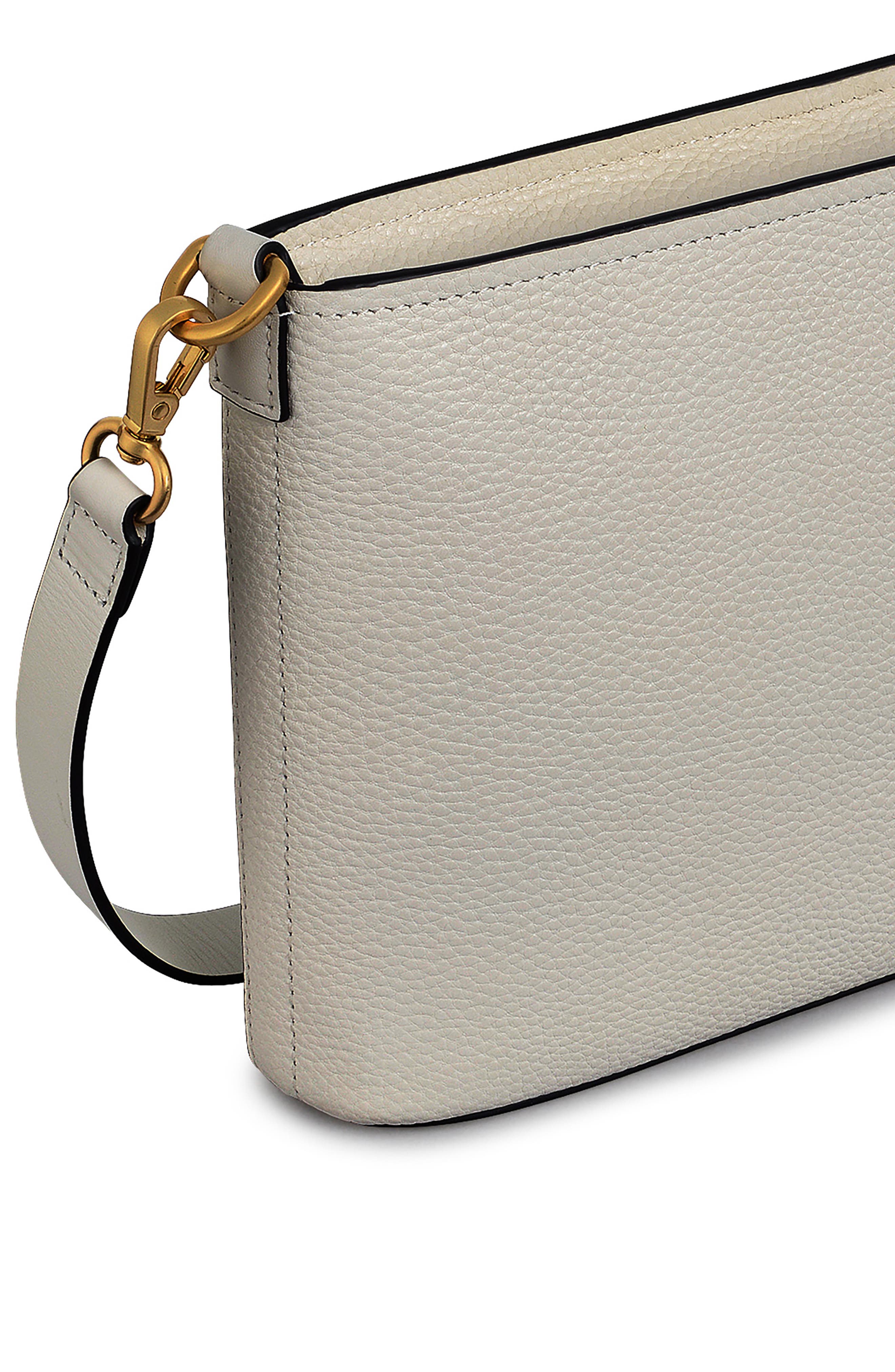 Radley Newton Avenue Zip Top Crossbody Bag, Alternate, color, Chalk