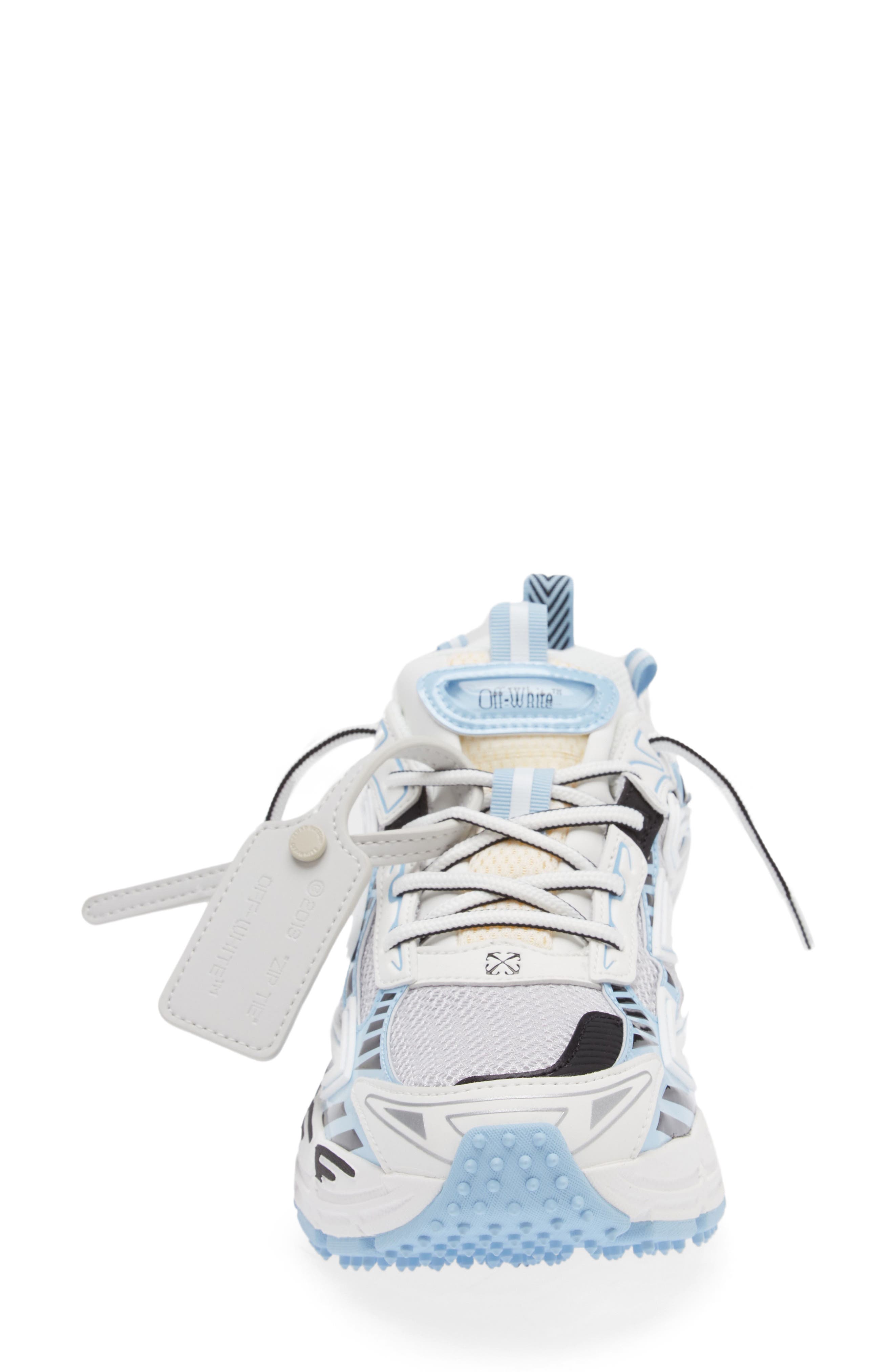 Out Walking Be Right Back Sneaker, Alternate, color, WHITE - LIGHT BLUE