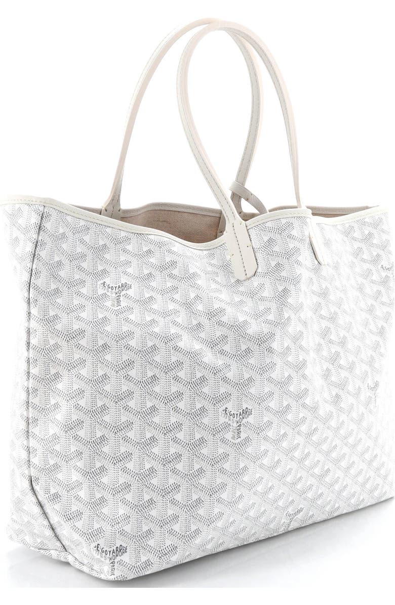 Pre-Owned Goyard Saint Louis Tote Coated Canvas PM, Alternate, color, White