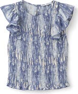 MANGO TEEN Smocked Tie-Dye Crop Top