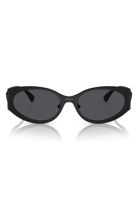 56mm Oval Sunglasses