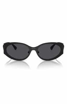 Versace 56mm Oval Sunglasses