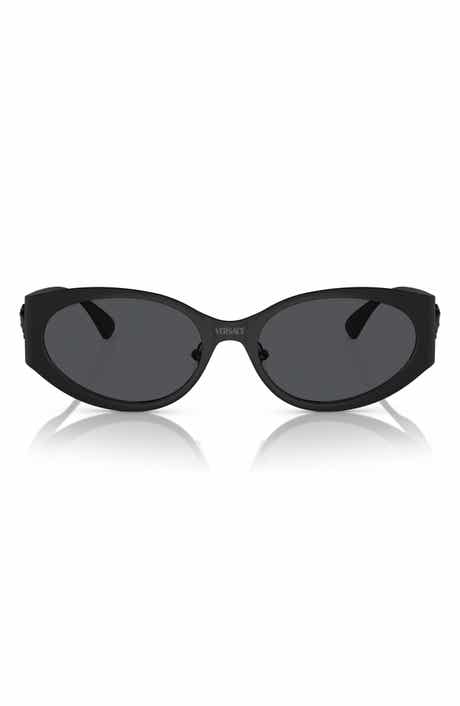 Versace 56mm Oval Sunglasses