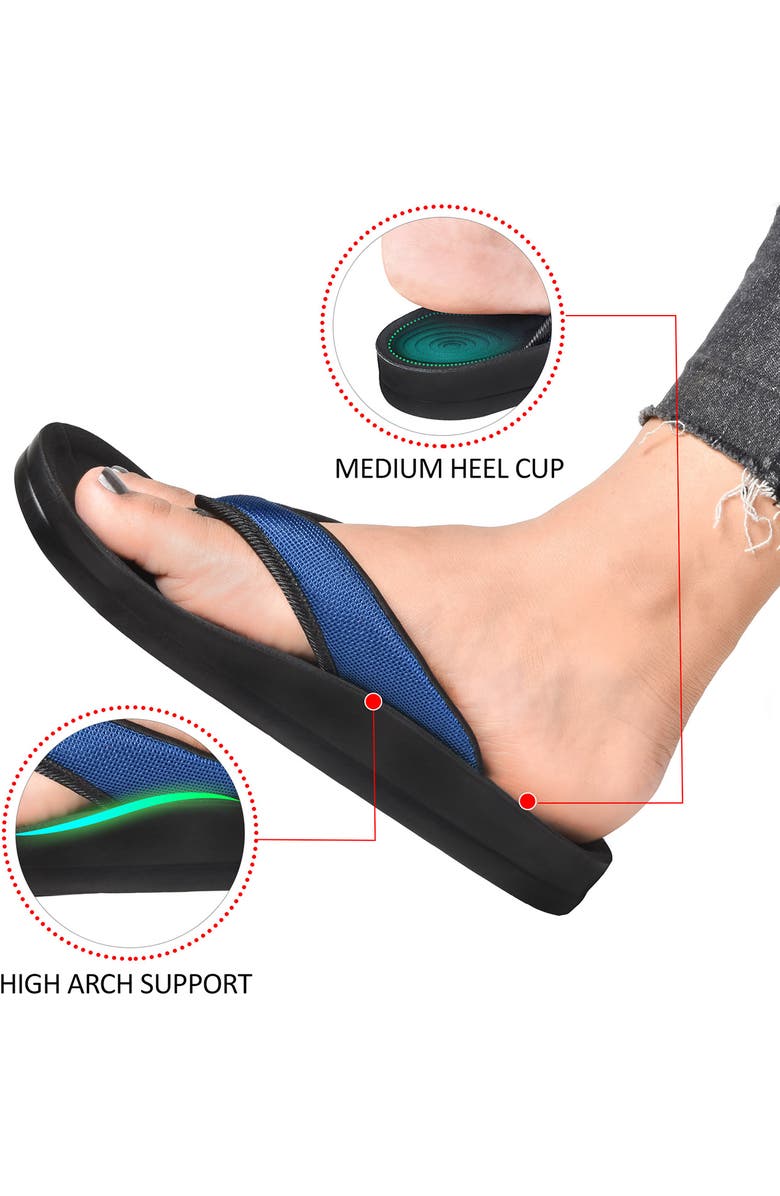 AEROTHOTIC Enhalus Flip Flop Sandal, Alternate, color, Navy