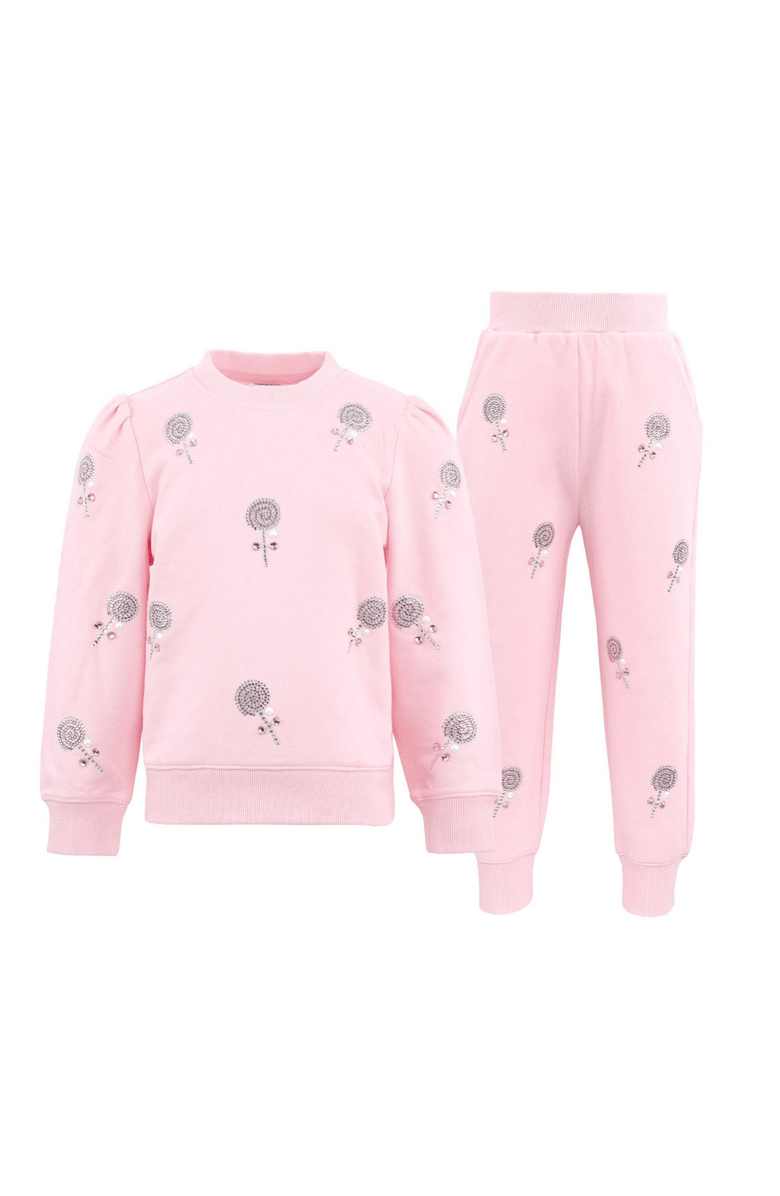 Lola + The Boys Crystal Lollipops Set, Main, color, Pink