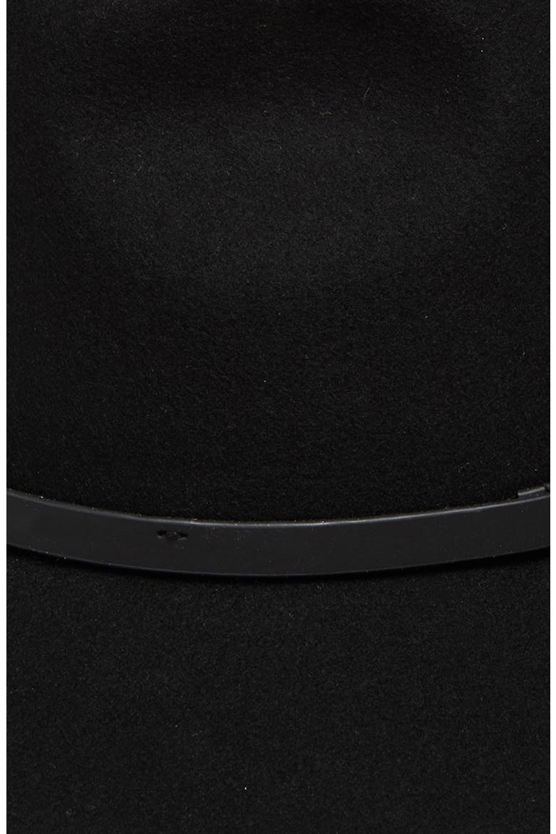 Dakota Wool Fedora, Alternate, color, BLACK