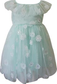 Popatu Kids' 3D Floral Party Dress